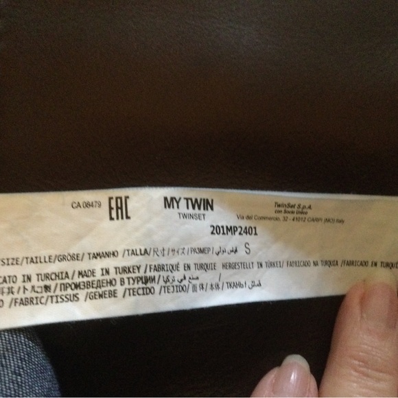 ✔️ Twinset My Twin Beautiful Long Denim Dress Size Small - Picture 10 of 12